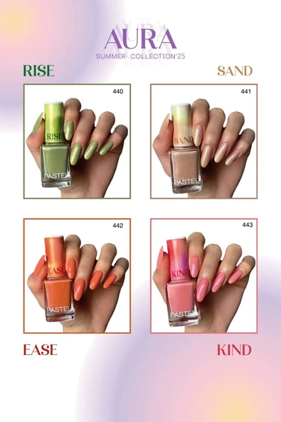 2025 Summer Collection Aura 14 lü Oje Set - Resim 3