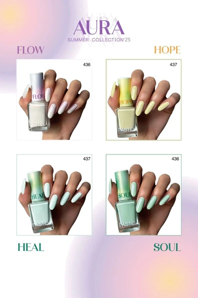 2025 Summer Collection Aura 14 lü Oje Set - Resim 2