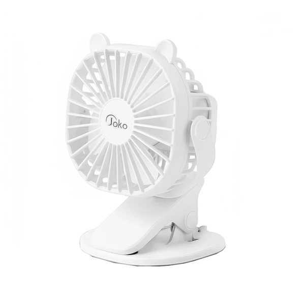 Konfulon Joko JS03 Masaüstü Soğutma Fanı Şarjlı Vantilatör Beyaz ürün görseli 1