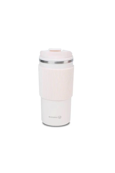 KORKMAZ Freedom Plus 500ml Termos Bardak Beyaz - Resim 2