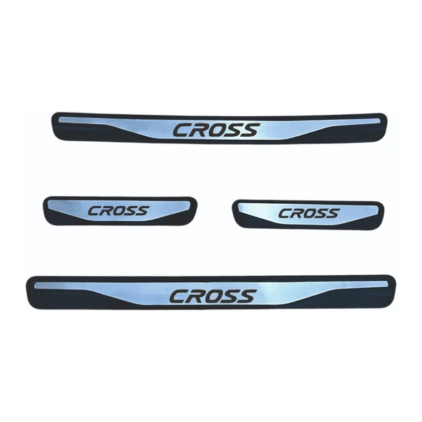 Egea Cross Kapı Eşiği New Krom Kapı Eşiği 4 Parça Paslanmaz Çelik ürün görseli 1