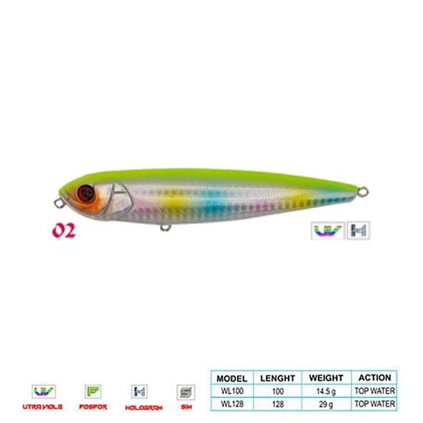 Wily PANCHO CL:02 100mm 14,5gr Top Water ürün görseli 1