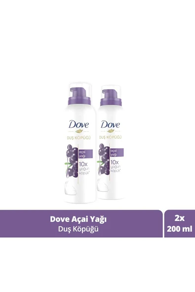 Duş Köpüğü Açai Yağı Yoğun Köpük 200 ml X2 ürün görseli 1