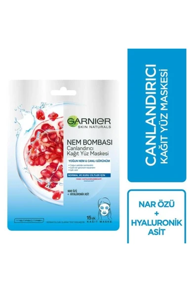 Nem Bombası Canlandırıcı Kağıt Yüz Maskesi ürün görseli 1