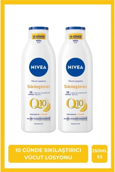 Q10 Sıkılaştırıcı Vücut Losyonu 250ml,C Vitamini, Nemlendirici, Esnek Ve Elastik Cilt, X 2Adet ürün görseli 1
