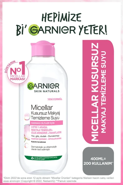 Micellar Kusursuz Makyaj Temizleme Suyu 400 ml ürün görseli 1