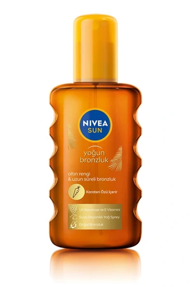 Nivea Sun SPF6 Karoten Özlü Yoğun Bronzlaştırıcı Güneş Yağı Sprey 200 ml ürün görseli 1