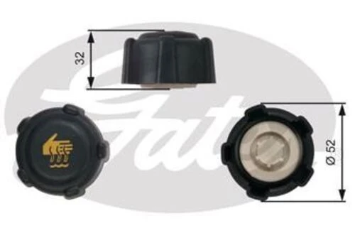 Gates RC223 Radyatör Yedek Su Depo Kapağı 00- ürün görseli 1