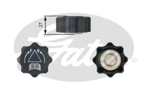 Gates RC218 Radyatör Yedek Su Depo Kapağı 206 307 406 ürün görseli 1