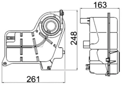 Mahle-knecht-behr Crt24000s Radyatör Genleşme Kabı A4 01 08 Exeo 09 14 Ake Aym Bau Bcz Bdg Bdh Nfc Cdha Cdhb Cdnd Cglb Cjca 8e0121403c 8e0121403c ürün görseli 1