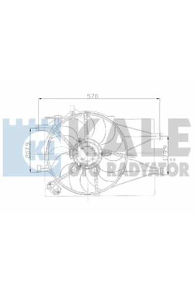 Kale 012622213 FAN MOTORU+DAVLUMBAZ PALIO 1.2 +AC Yedek Parça ürün görseli 1
