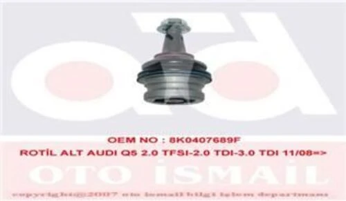 TRW JBJ789 Jbj789 Salıncak Alt Rotil A4 08-12 A4 Allroad Quattro 10-16 A5 08-11 A6 A7 11-14 Q5 09-11 8k0407689f ürün görseli 1