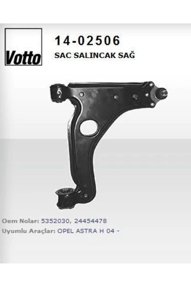 Votto 14 -02506 SALINCAK SAĞ ASTRA H 04- ZAFIRA 99- SAÇ ürün görseli 1