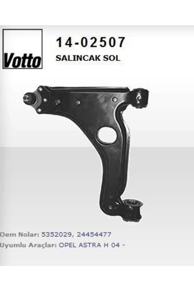 Votto 14 -2507 Salıncak Sol Astra H 04- Zafira B Merıva B Saç ürün görseli 1