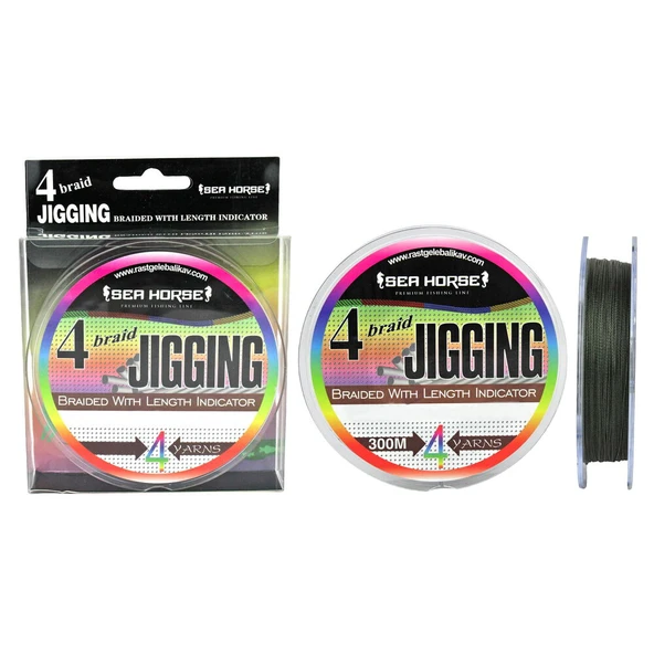Sea Horse Jigging x4 0,20 300 Mt Green ürün görseli 1