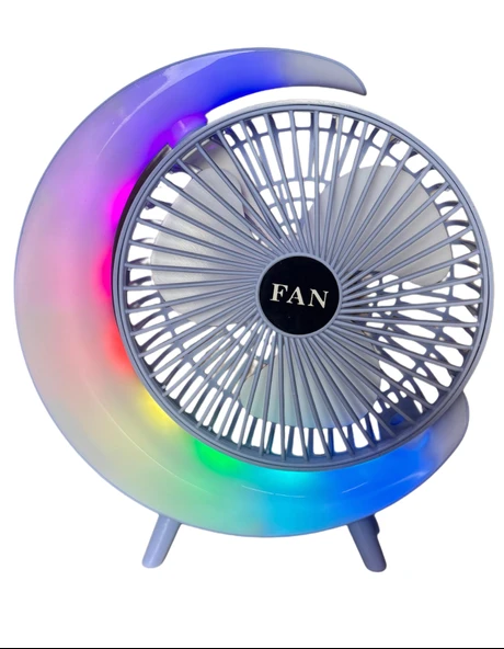 S24 Taşınabilir Masaüstü Mavi Usb Fan ürün görseli 1