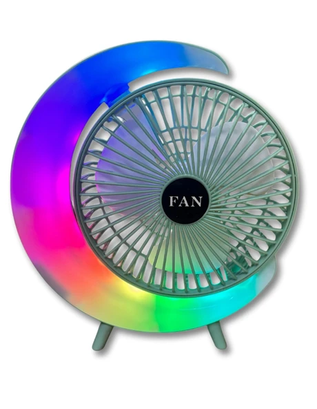 S24 Taşınabilir Masaüstü Yeşil Usb Fan ürün görseli 1