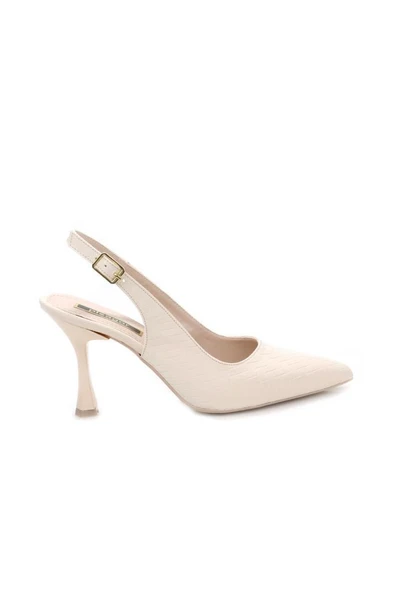 Pisagor Ps-32650 8,5 Cm Topuklu Kadın Arkası Açık Stiletto Ayakkabı ürün görseli 1
