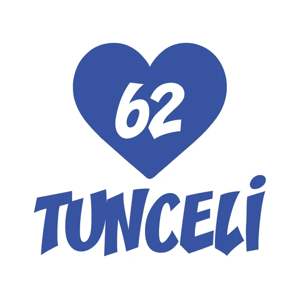 Kalpli 62 Tunceli Araba Sticker 17x17 Cm Mavi ürün görseli 1