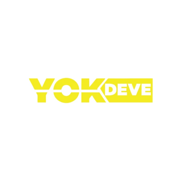Yok Deve Araba Sticker 17x17 Cm Sarı ürün görseli 1