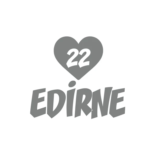 Kalpli 22 Edirne Araba Sticker 17x17 Cm Gri ürün görseli 1