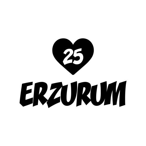Kalpli 25 Erzurum Araba Sticker  17x17 Cm Siyah ürün görseli 1