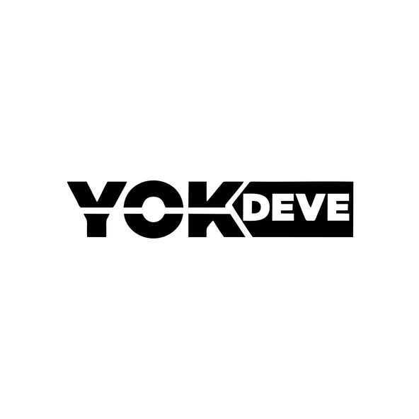Yok Deve Araba Sticker 17x17 Cm Siyah ürün görseli 1