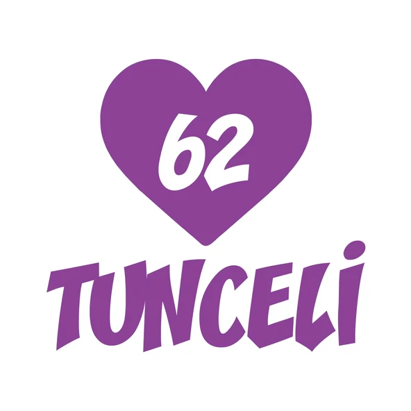 Kalpli 62 Tunceli Araba Sticker 17x17 Cm Mor ürün görseli 1