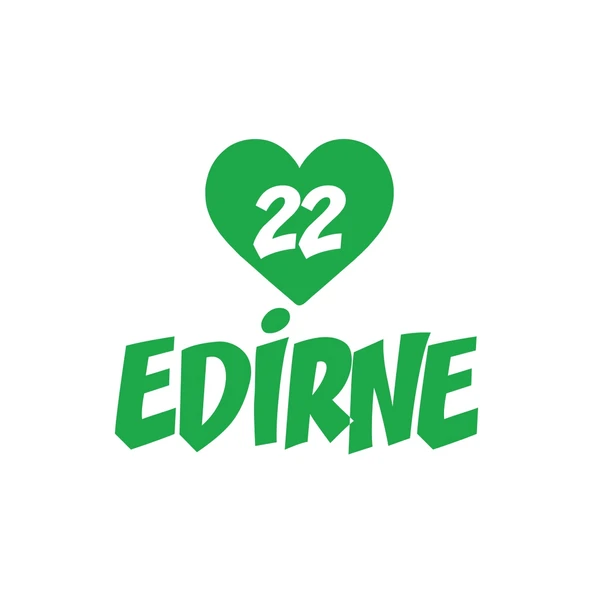 Kalpli 22 Edirne Araba Sticker 17x17 Cm Yeşil ürün görseli 1