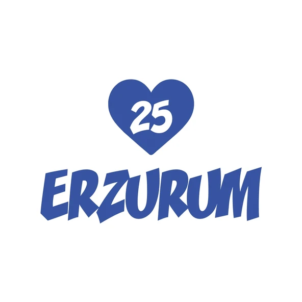 Kalpli 25 Erzurum Araba Sticker  17x17 Cm Mavi ürün görseli 1