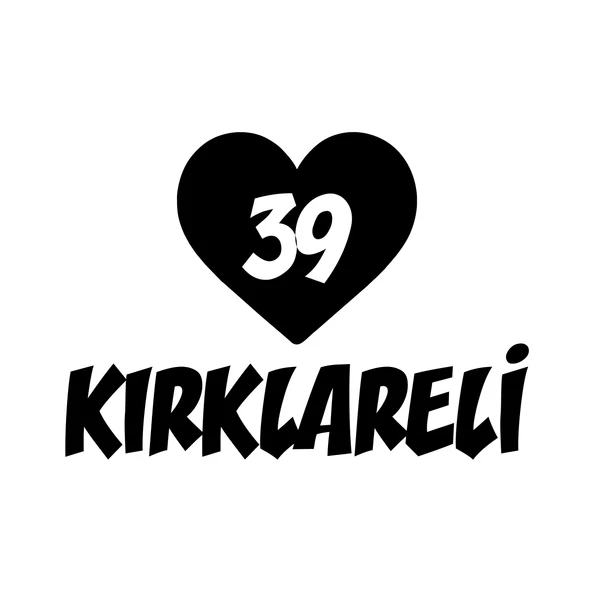 Kalpli 39 Kırklareli Araba Sticker 17x17 Cm Siyah ürün görseli 1