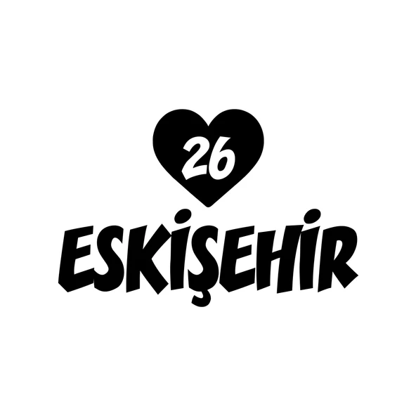 Kalpli 26 Eskişehir Araba Sticker 17x17 Cm Siyah ürün görseli 1