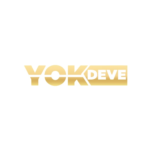 Yok Deve Araba Sticker 17x17 Cm Gold ürün görseli 1