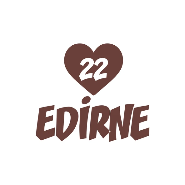 Kalpli 22 Edirne Araba Sticker 17x17 Cm Kahverengi ürün görseli 1