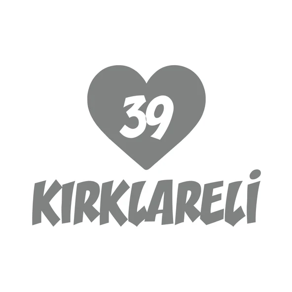 Kalpli 39 Kırklareli Araba Sticker 17x17 Cm Gri ürün görseli 1