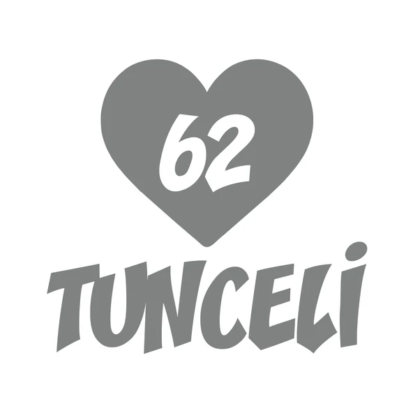 Kalpli 62 Tunceli Araba Sticker 17x17 Cm Gri ürün görseli 1