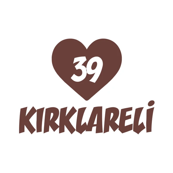 Kalpli 39 Kırklareli Araba Sticker 17x17 Cm Kahverengi ürün görseli 1