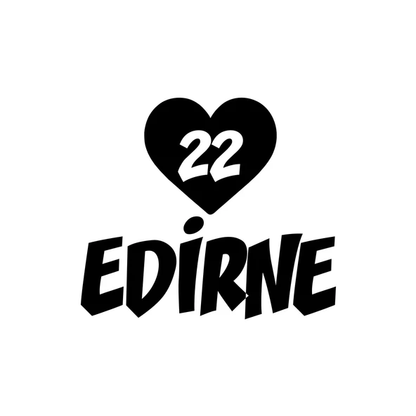 Kalpli 22 Edirne Araba Sticker 17x17 Cm Siyah ürün görseli 1