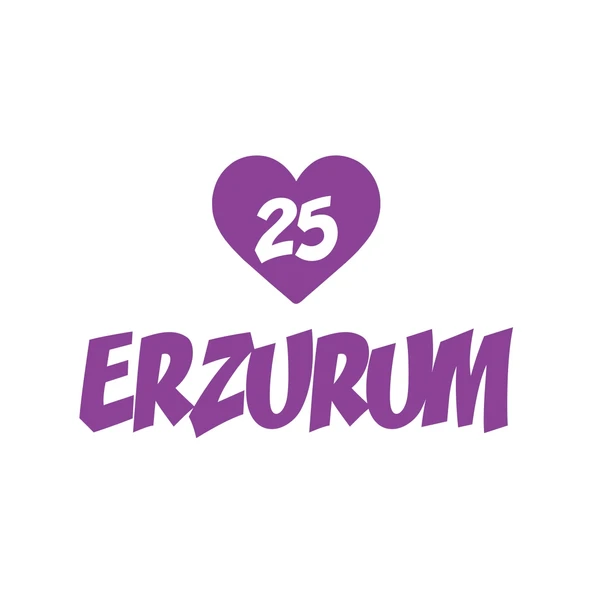 Kalpli 25 Erzurum Araba Sticker  17x17 Cm Mor ürün görseli 1