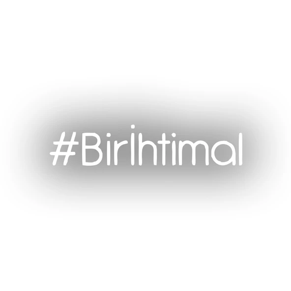 Bir İhtimal Araba Sticker 17x17 Cm Beyaz ürün görseli 1