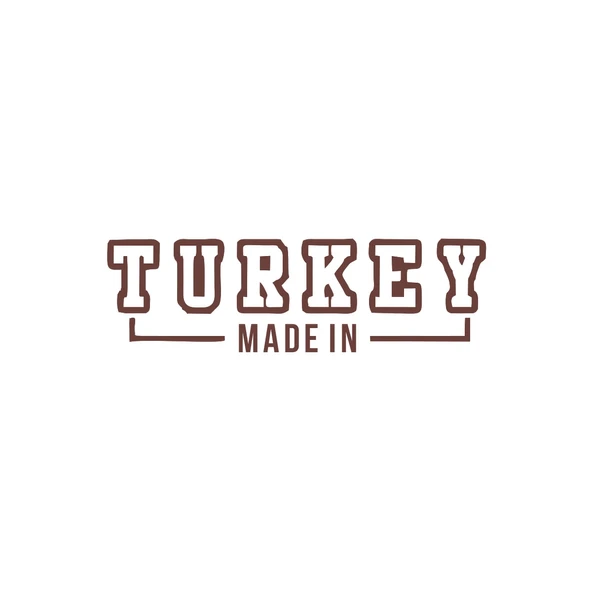 Made In Turkey Araba Sticker 17x17 Cm Kahverengi ürün görseli 1