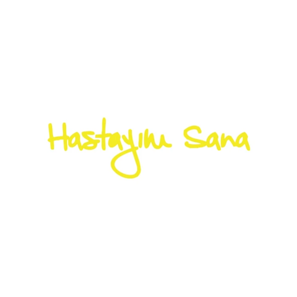 Hastayım Sana Araba Sticker 17x17 Cm Sarı ürün görseli 1