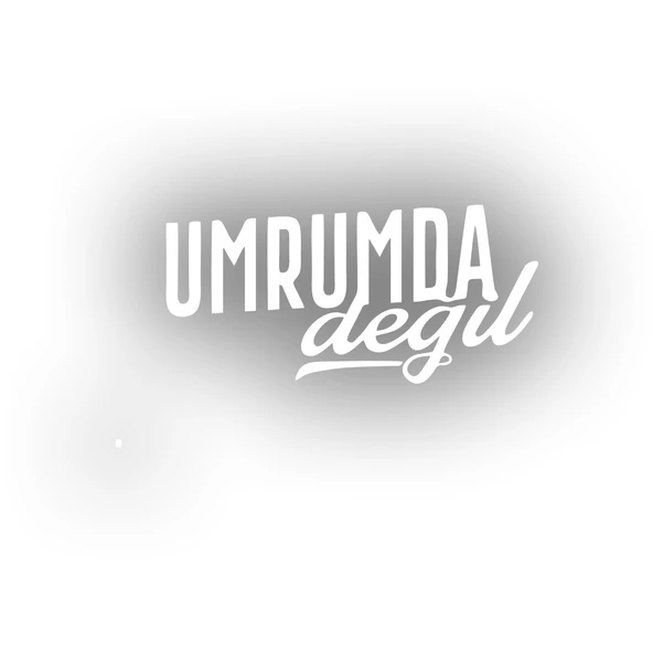 Umrumda Değil Araba Sticker 17x17 Cm Beyaz ürün görseli 1