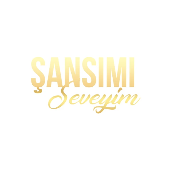 Şansımı Seveyim Araba Sticker 17x17 Cm Gold ürün görseli 1