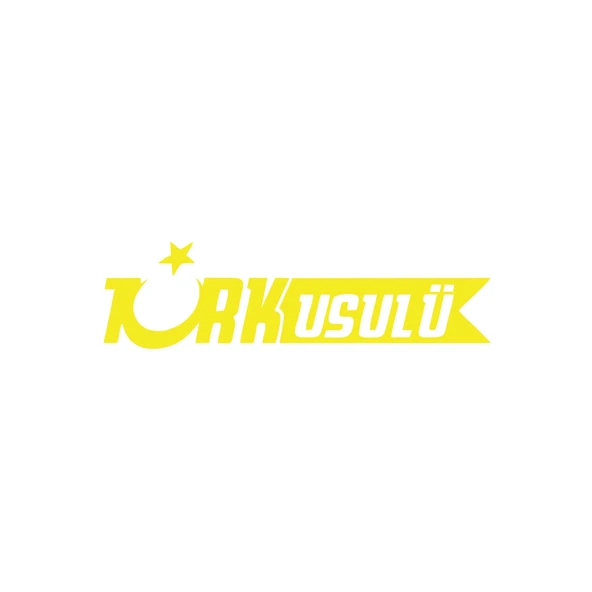 Türk Usulü Araba Sticker 17x17 Cm Sarı ürün görseli 1