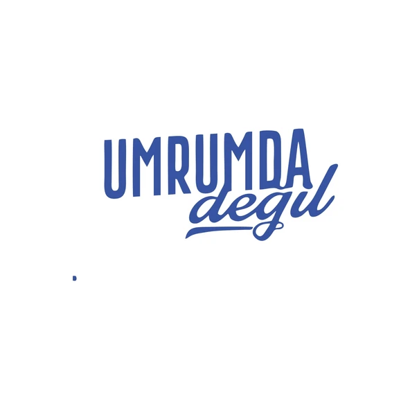 Umrumda Değil Araba Sticker 17x17 Cm Mavi ürün görseli 1