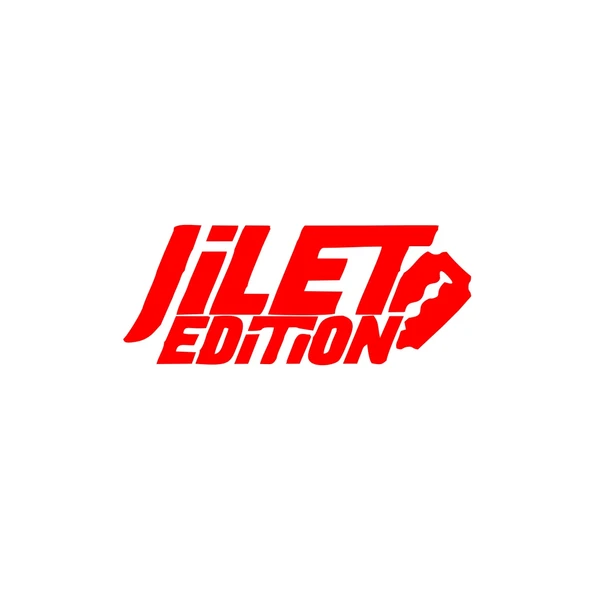 Jilet Edition Araba Sticker 17x17 Cm Kırmızı ürün görseli 1