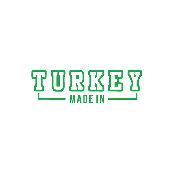 Made In Turkey Araba Sticker 17x17 Cm Yeşil ürün görseli 1