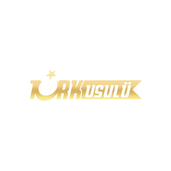 Türk Usulü Araba Sticker 17x17 Cm Gold ürün görseli 1