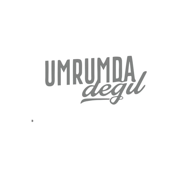 Umrumda Değil Araba Sticker 17x17 Cm Gri ürün görseli 1